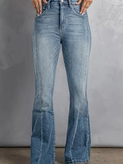  High Rise High Stretch Flared Leg Jeans