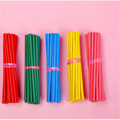 100pcs Colorful Wooden Counting Rods Educational Kids Mathematics Toys