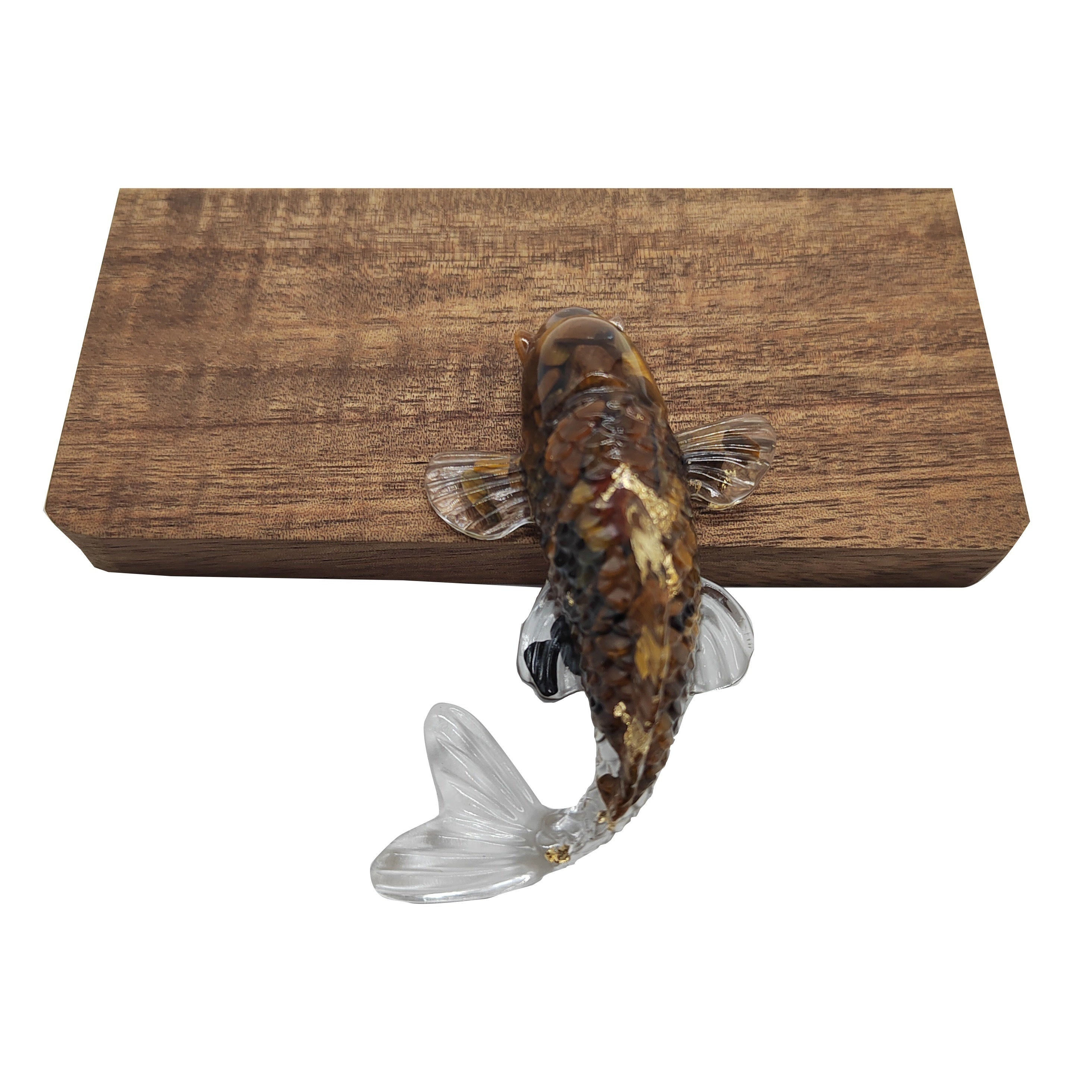 Crystal Stone Gravel Goldfish Shape Small Jewelry Gift