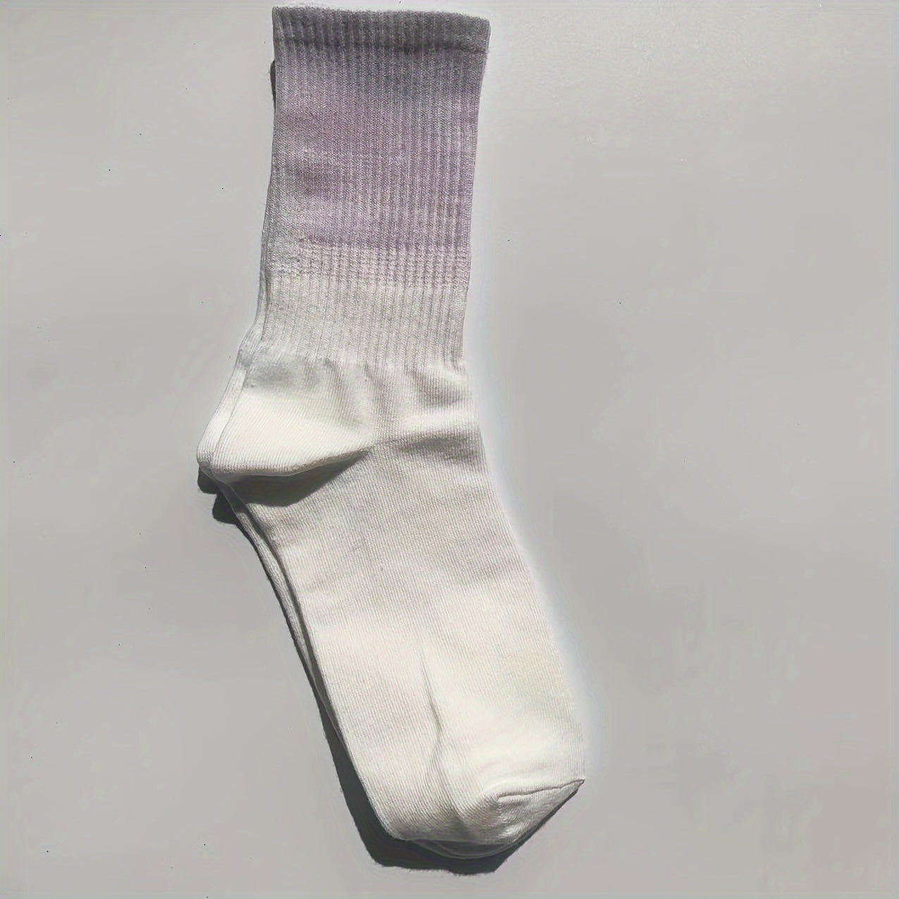 Gradient Ribbed Socks Soft Mid Tube Women's Stockings & Hosiery