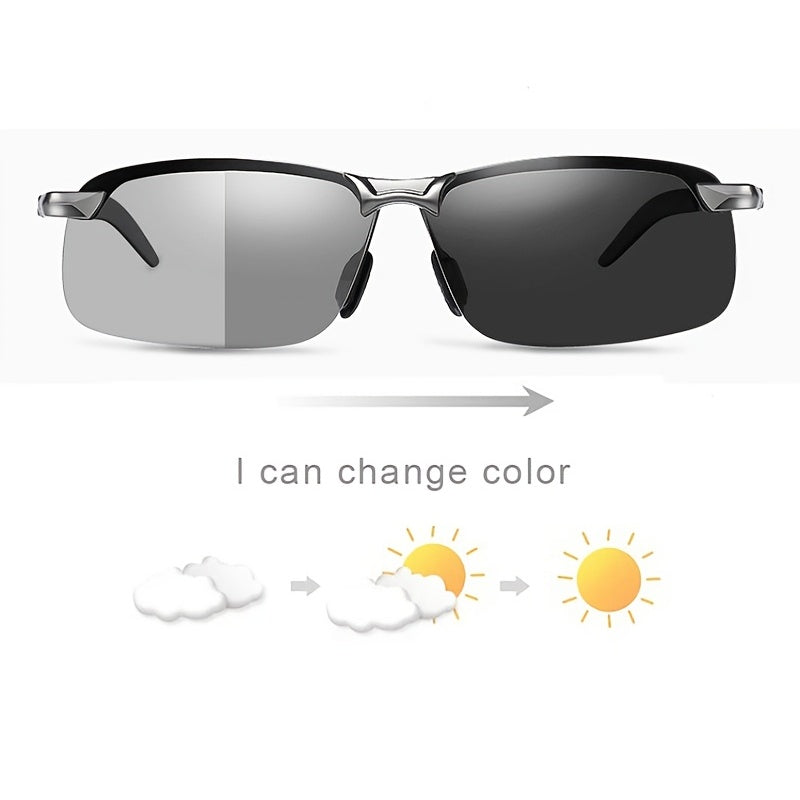 Men Biker Sunglasses Night Vision & Two-way Light Sunglasses