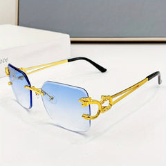 Men's Rimless UV Protection Sunglasses for Party
