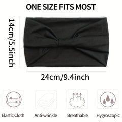 Wide Brim Knotted Headband for Sports Yoga