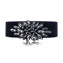 Rhinestone Elastic Band Vintage Waist Belt