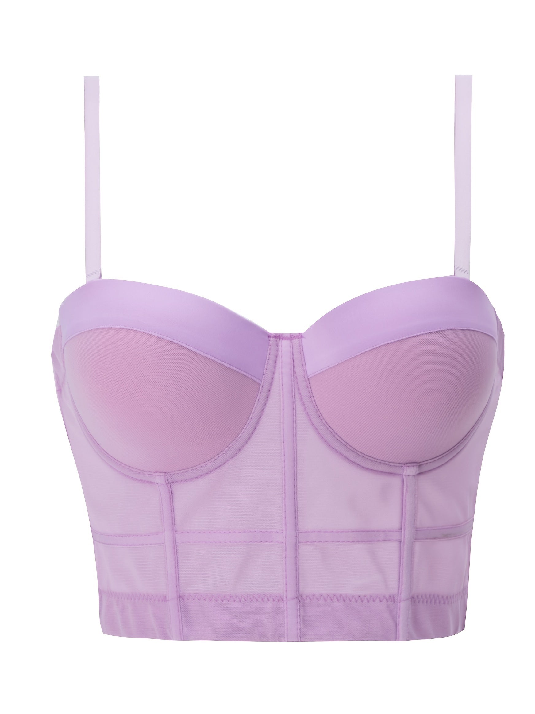 Contrast Mesh Cami Corset Body Shaper Women's Lingerie