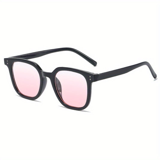 Y2K Pink Square Sunglasses Gradient UV400 Sun Shades