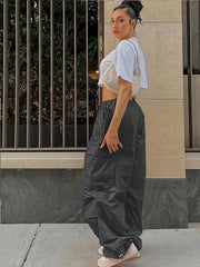 Y2K Oversized Cargo Straight Casual Pants Women's Clothing