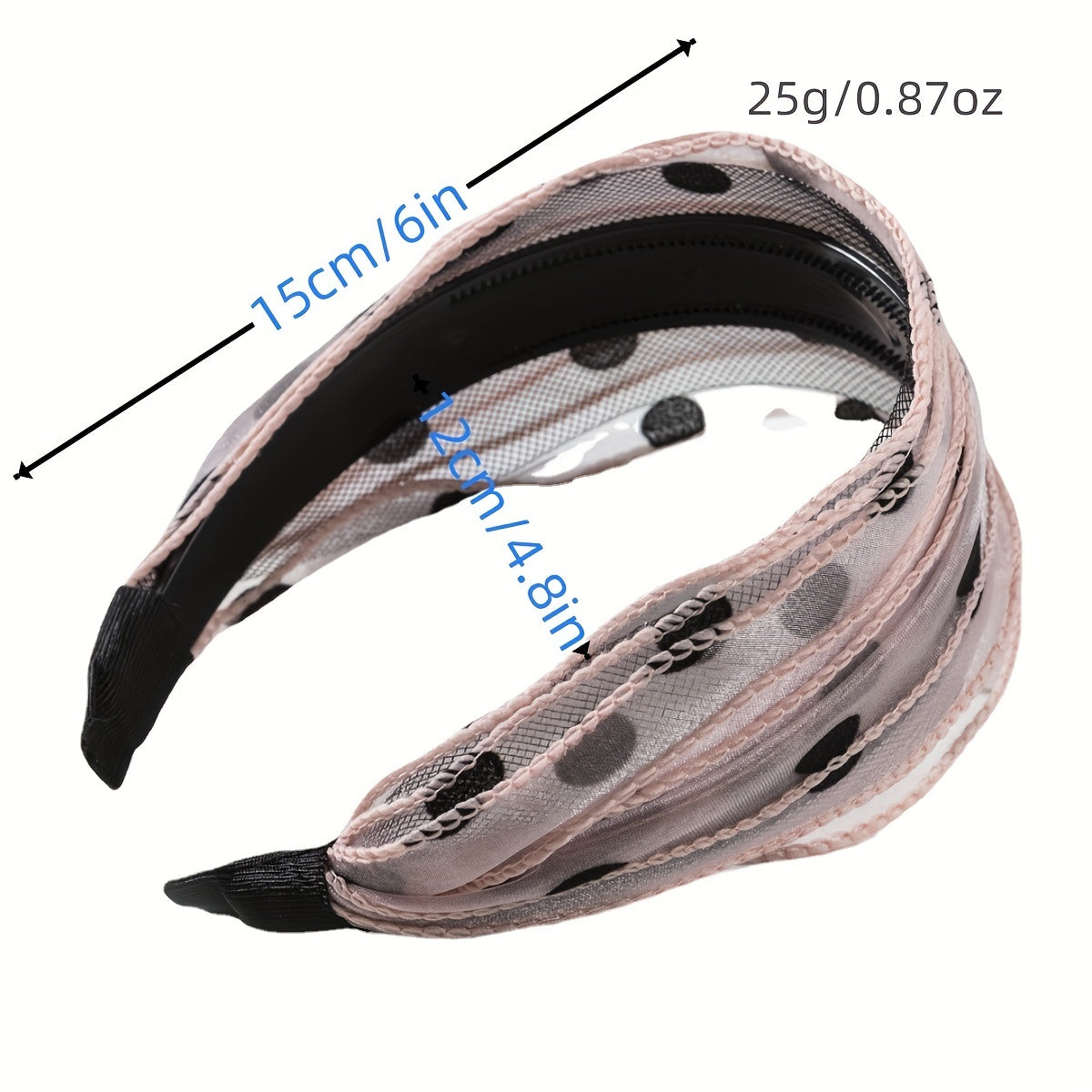 Polka Dot Wide Headband Women's Hair Accessory
