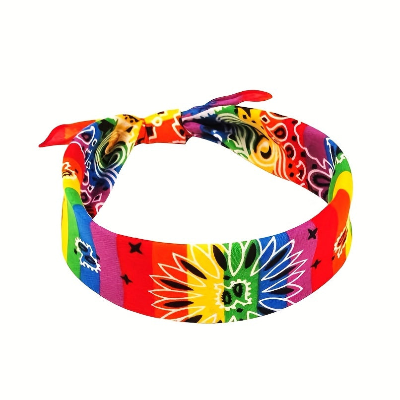 Pride Month Gay Rainbow Square Scarf Cycling Sports Scarf