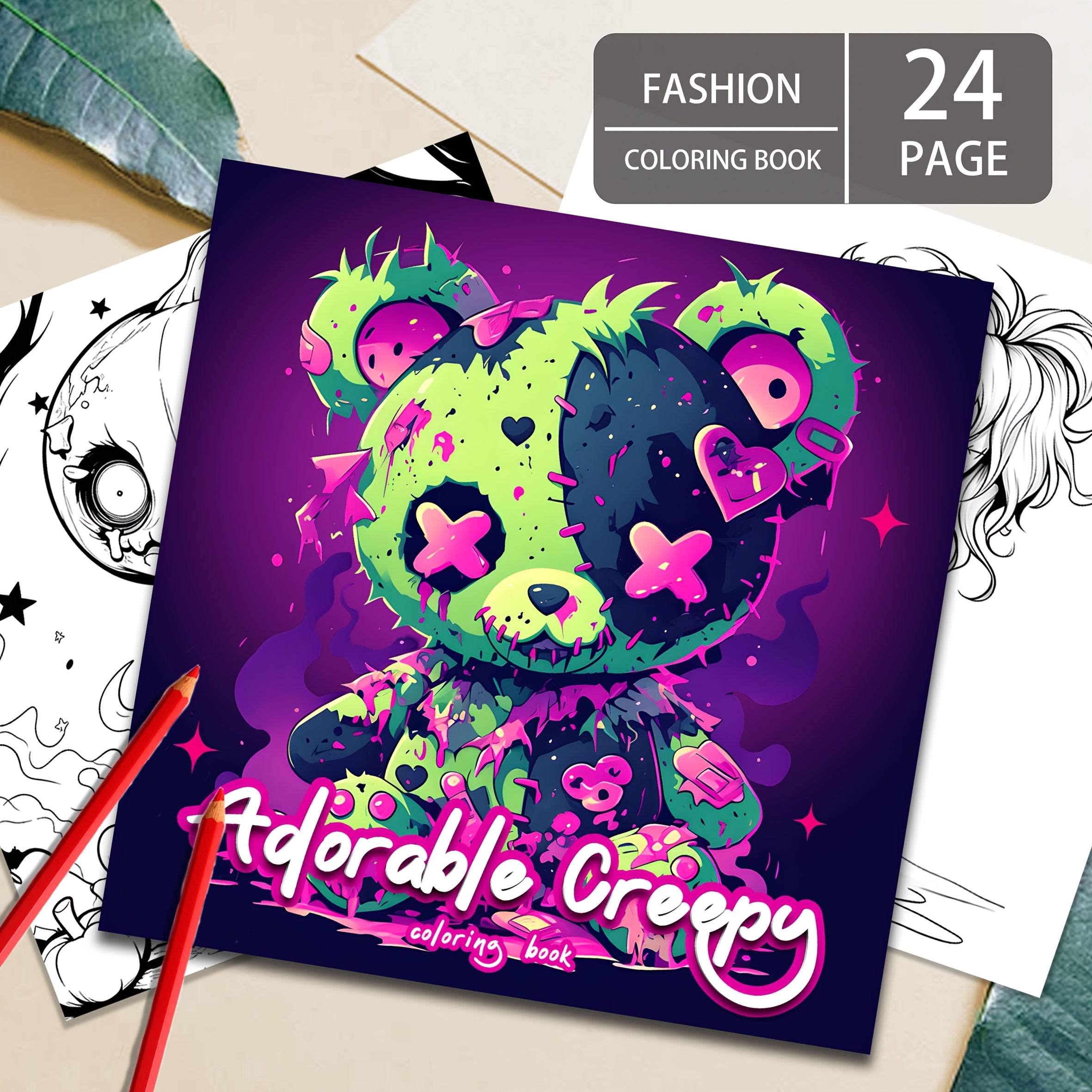 Whimsical Cartoon Characters & Fantasy Scenes Coloring Book