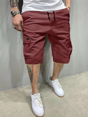 Men's Classic Cargo Shorts with Drawstring Waist