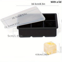 Silicone Ice Cube Mold Big Square Ice Cube Tray Mold