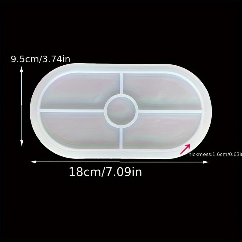 DIY Flower Pot Concrete Mould Oval Tray Silicone Mold L M S XL Size Storage Box