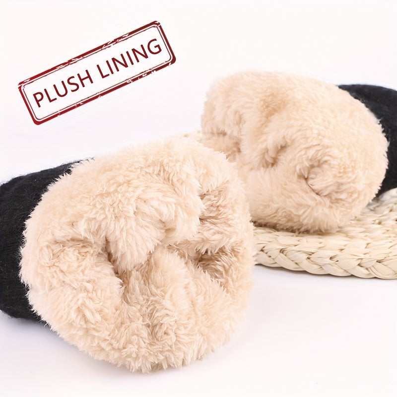 Men's Knitted Touch Screen Gloves with Fleece Lining