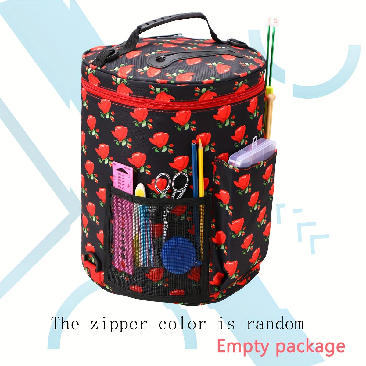 Large Capacity Yarn Bag Bee Print Storage Bag