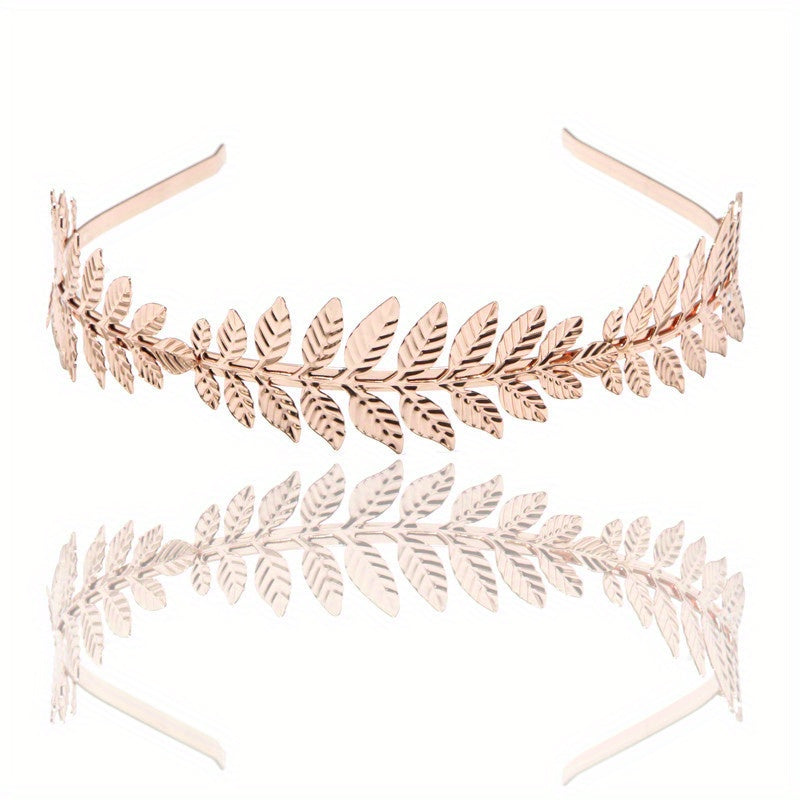 Leaf Headband Hair Hoop Baroque Bridal Jewelry Leaf Tiara Hair Accessories Gift