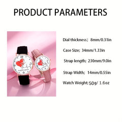 Heart Romantic Couple Digital Quartz Watch Set
