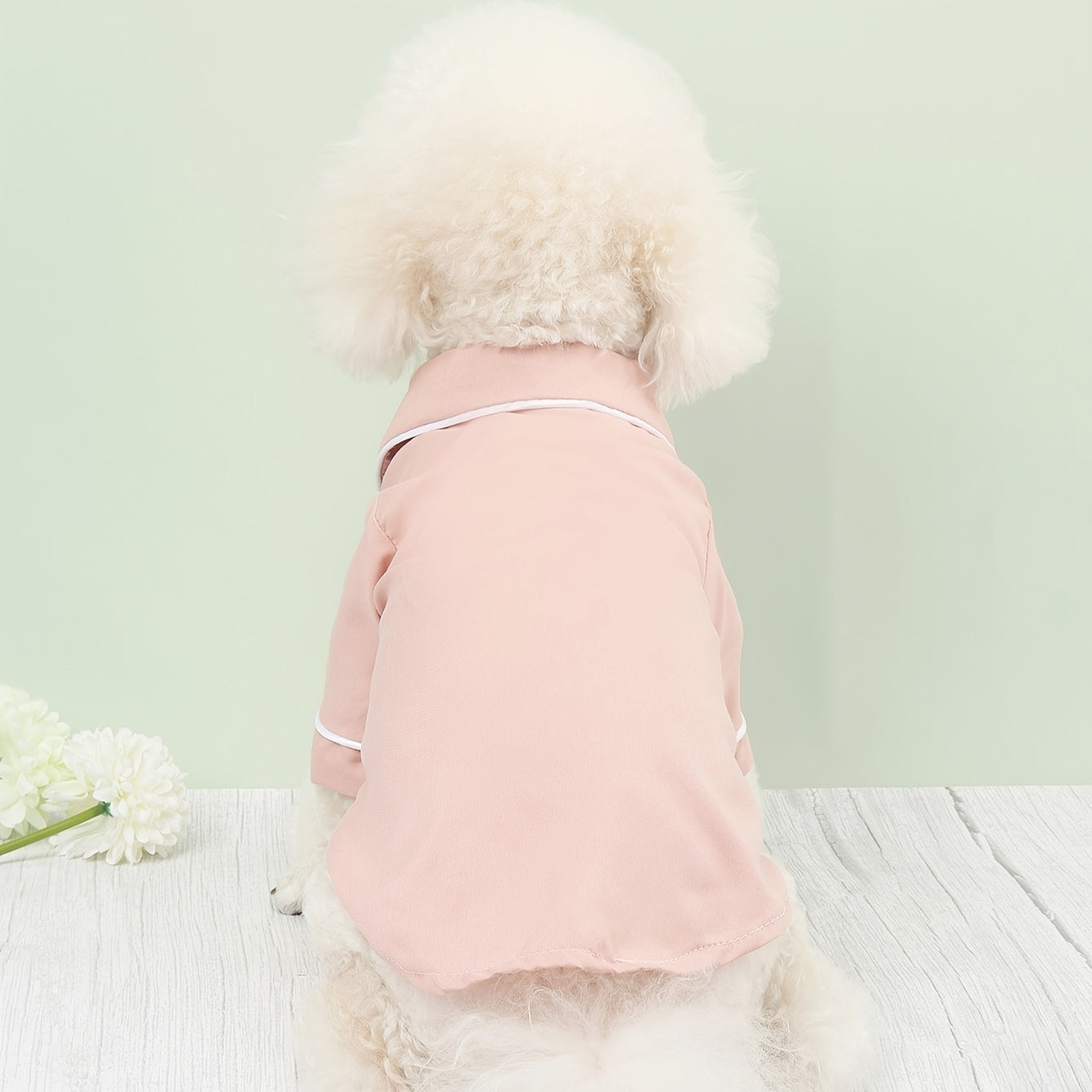 Pet Casual Button Down Pajamas Dog Home Wear Clothes Soft Puppy Shirt
