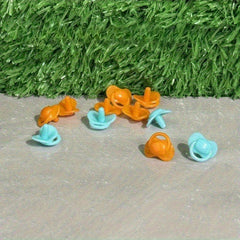 Mini Plastic Pacifier Dollhouse Accessory Random Pink Green Yellow Red