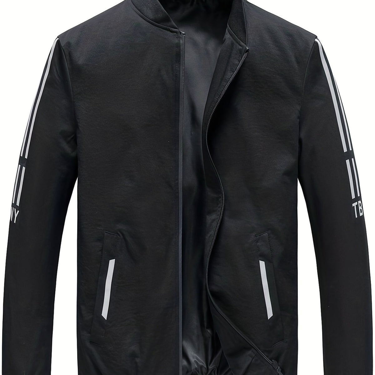 Men's Casual Baseball Collar Jacket Coat For Spring Fall