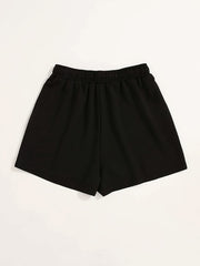 Butterflies Print Drawstring Shorts Y2K High Waist Summer Shorts
