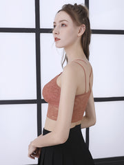 Lace Multi-Strap Vest Bra Breathable High Stretch No Steel Ring