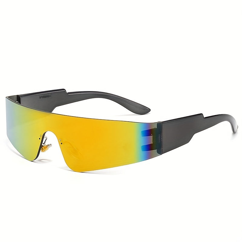 Y2K Wrap Around Sunglasses Cyberpunk Outdoor Eyewear UV400