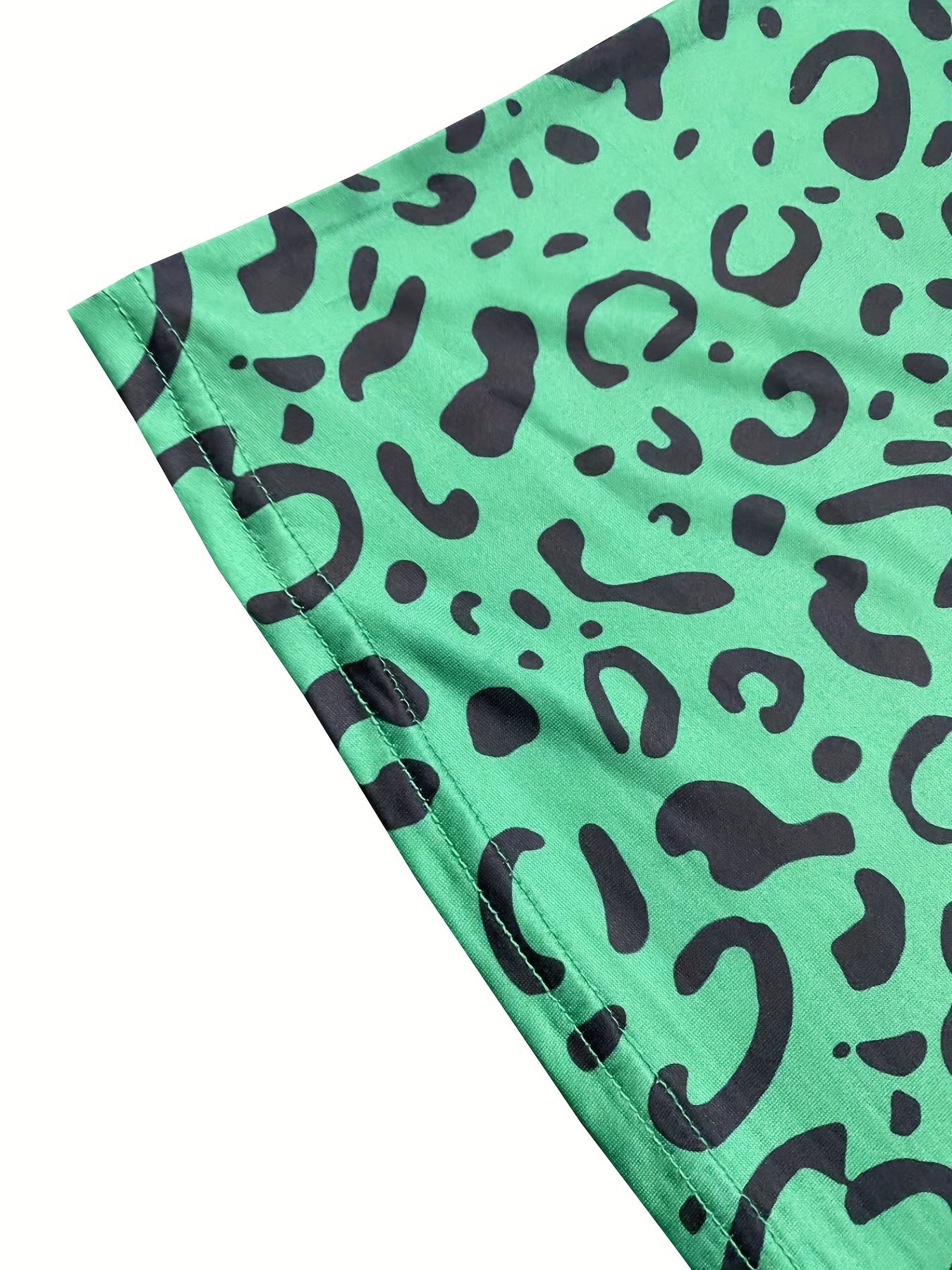  Leopard Print V Neck Lounge Cami Dress