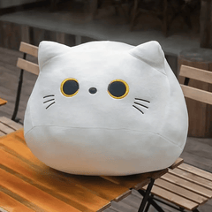 Grey Cat Throw Pillow Plush Doll Gift Decoration