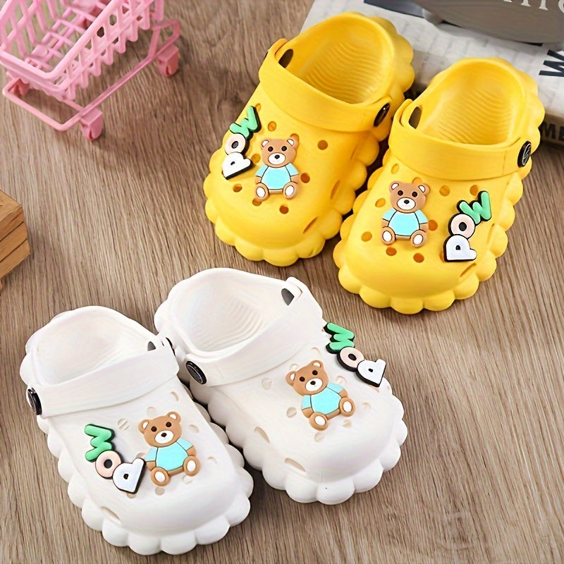 Kids Cartoon Clog Slippers with Charms Lightweight Non Slip & Breathable