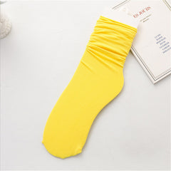 Summer Thin Casual Pile Socks for Women