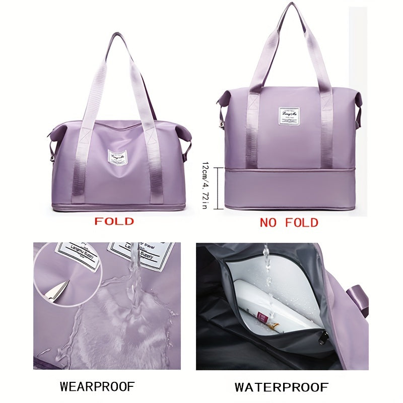 Dry Wet Separation Duffel Bag Portable Travel Gym Bag