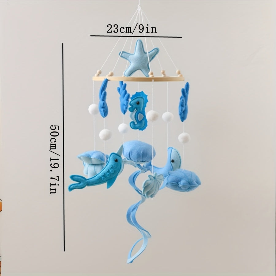 Marine Animals Baby Crib Mobile - Soothing Nursery Decor