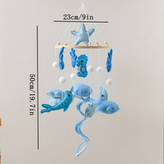 Marine Animals Baby Crib Mobile - Soothing Nursery Decor