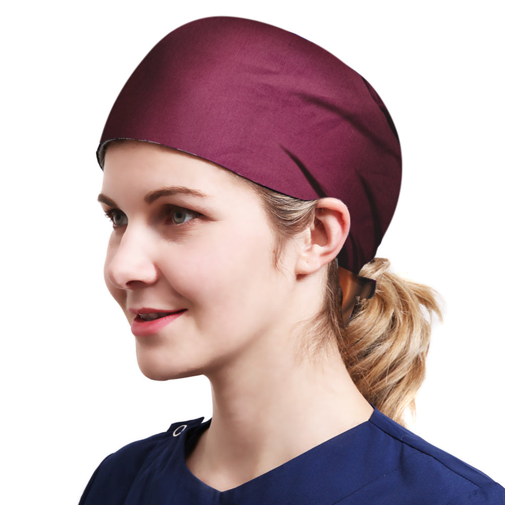 Quick Dry Working Cap Adjustable Sweatband Tie Cotton Hat Unisex