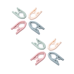 8 Pcs Foldable Travel Hangers Portable Clothes Drying Rack