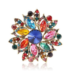 Rhinestone Floral Brooch Women's Accessories Fine Jewelry