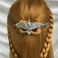 Vintage Witch Pagan Hairpin Dragon Crescent Moon Hairpin Magic Occult Hair Stick