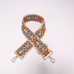 Vintage Pattern Wide Bag Strap All Match Strap For Shoulder Bag