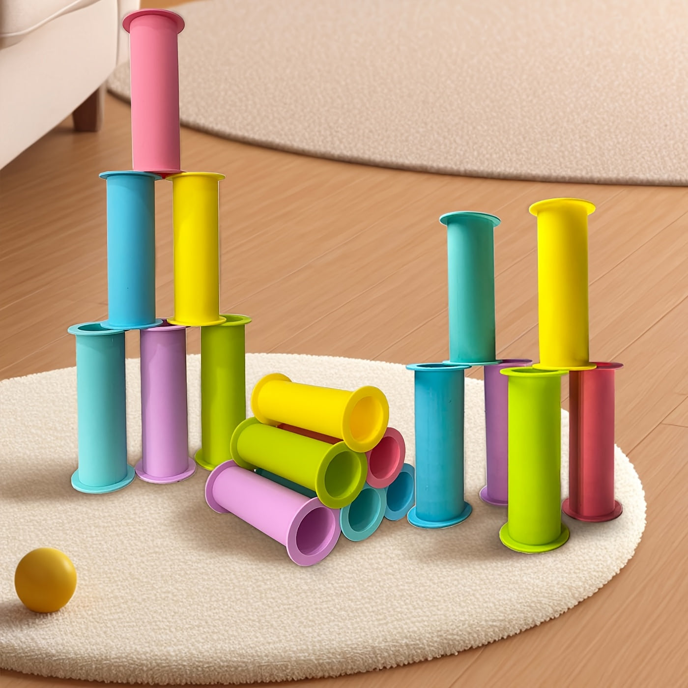 Silicone Sensory Toys for Kids Stacking & Balancing Puzzle Set