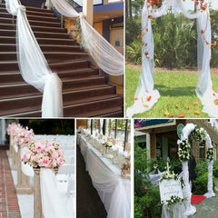 1pc Wedding Arch Draping Tulle Swag Decorations