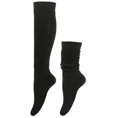Thermal Knee High Socks Knit Style Solid Calf Socks Women's Stockings
