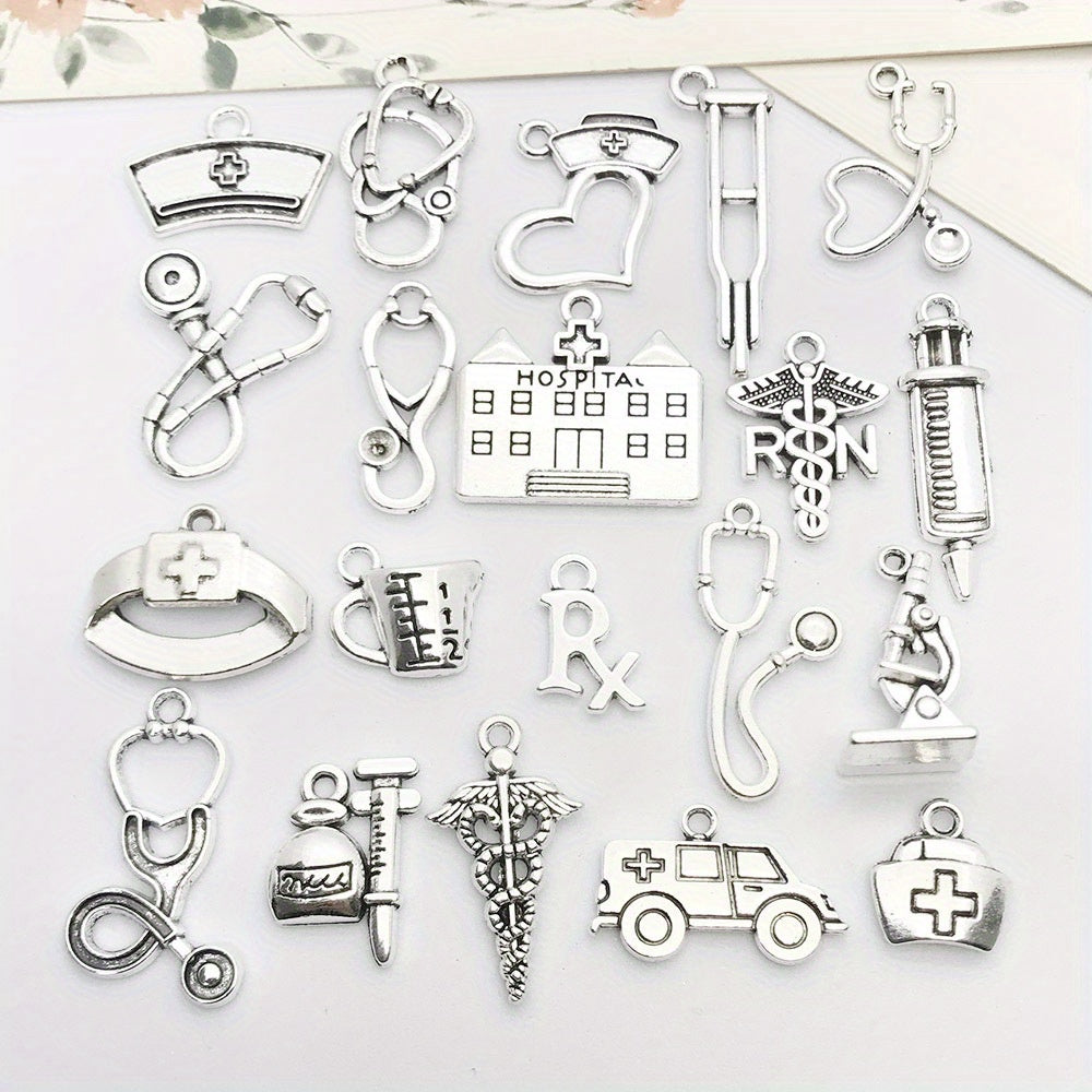 20pcs Tibetan Silver Metal Charms Pendants for Jewelry Making