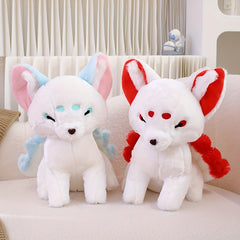 Realistic Sitting Fox Stuffed Animal Toy Doll Decoration Gift