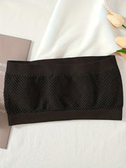 4 Pack Plus Size Sports Bra Set Solid Anti-slip Bandeau Seamless