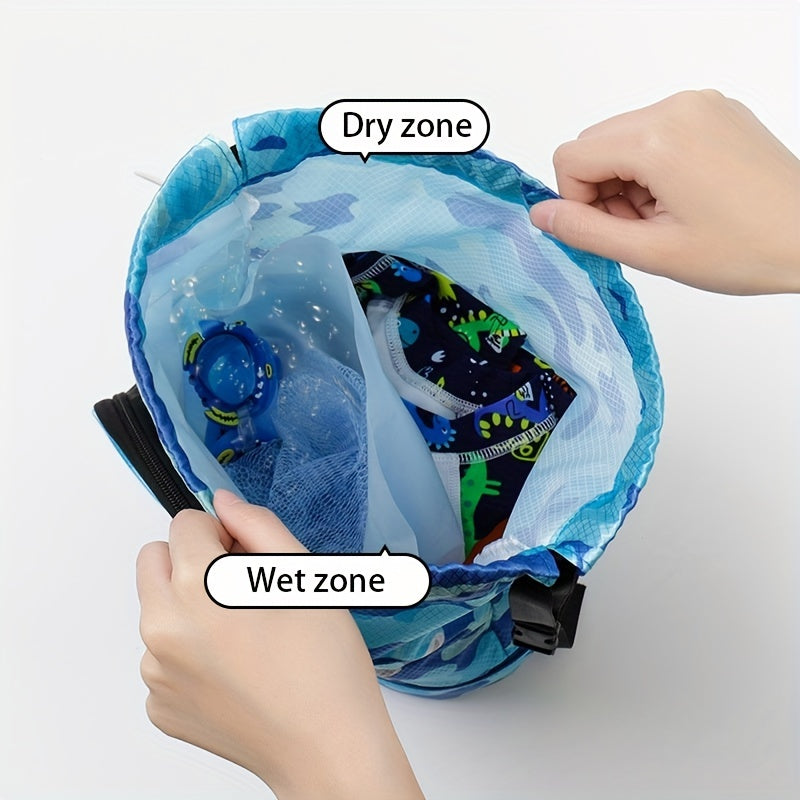Swimming Storage Bag Lightweight Drawstring Outdoor Portable