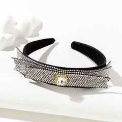 Sparkly Crystal Headband Silvery Thin Hair Band