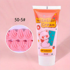 50ml Simulated Cream Glue Set Small Hair Clip Resin Cream Glue