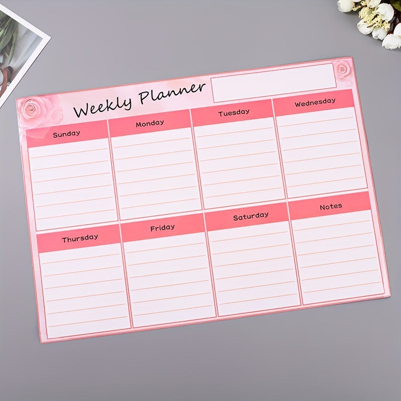 Magnetic Monthly Calendar Schedule Sticker Soft Magnetic Memo Message Board