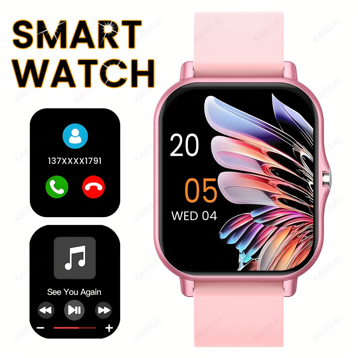 1.83" Full Screen Touch Smartwatch for Boys & Girls